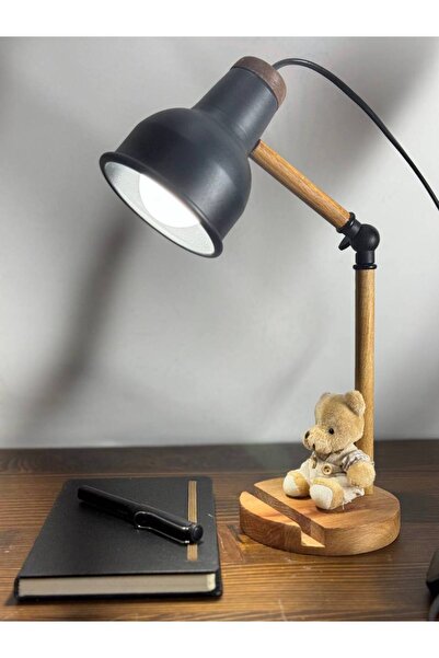 Genel Markalar Kişiye Özel Ahşap Masa Lambası Iskandinav Tarz, Çalışma Lambası