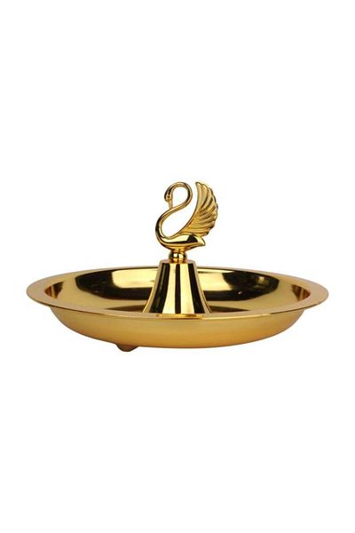 Dania Round Dessert Plate Gold 22x22x6cm