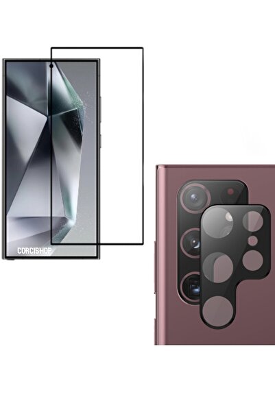 corcishop Samsung Galaxy S25 Ultra 5G Temperli Kırılmaz Cam Ekran Koruyucu + ...