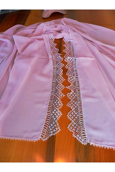 yörük tuhafiye Pink Colored Real Handwork Needlework - for Prayer, Mawlid and Mawlid Writing