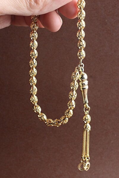 BY BARUN SİLVER Tesbih Erkek 925 Ayar Beyaz Oval Bilek Boyu Silver Gümüş Tesbih