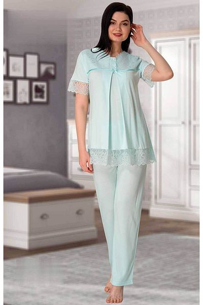 by İGP Set de pijamale din dantela de maternitate din bumbac