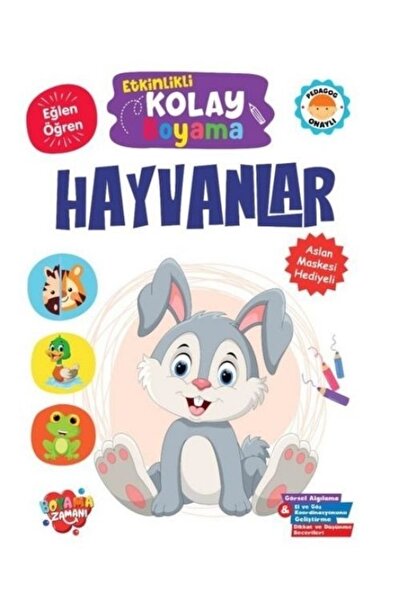 BOYAMA ZAMANI ETKİNKLİ KOLAY BOYAMA HAYVANLAR