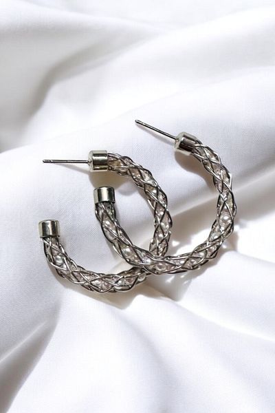 PETEK AKSESUAR Pipe Crystal Earring Earring