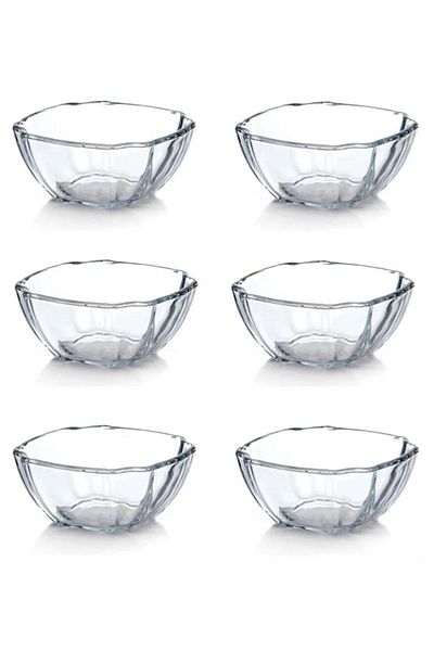 Paşabahçe 6 Pieces 59704 Pyrex Heat Resistant Square Caramel Bowl Souffle Cake Mold 240cc