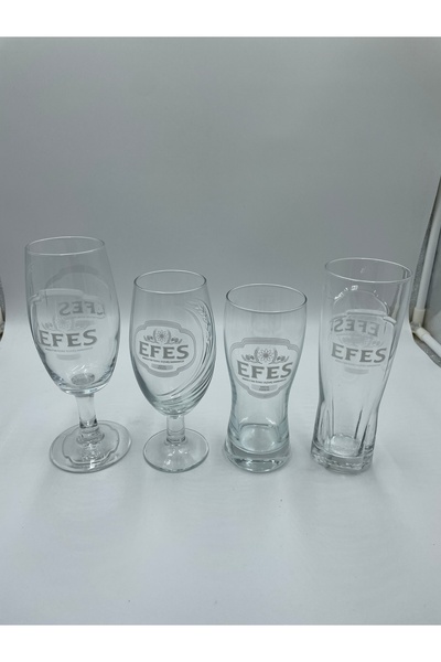 Arşivden Anatolian Series Special Beer Glasses 30 Cl, 4 Pieces Each Offers Different Taste, Special Collection