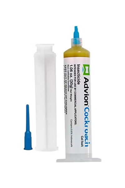 ADVİON Hamam Böceği Öldürücü Jel Yem İçeriği (1 Tüp +1 Piston +1 Uç) Çok Renk...