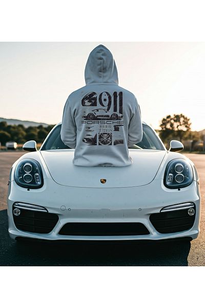 Edizen 911 Porsche 2025 Unisex Oversize Hooded Premium βαμβακερό φούτερ