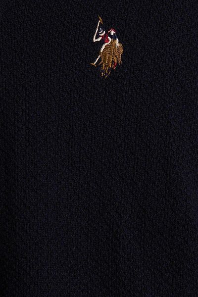 U.S. Polo Assn. Тъмносин основен трикотажен пуловер