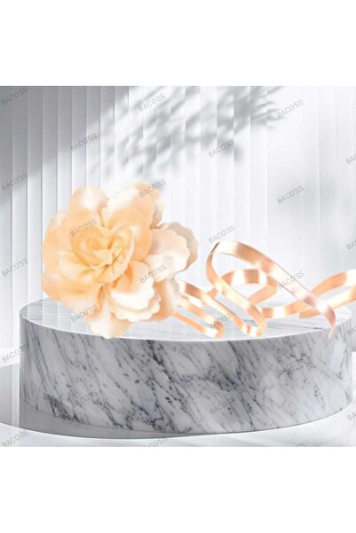 Bacoss Choker Necklace Satin Rose Serrated Design (Bc-1144)