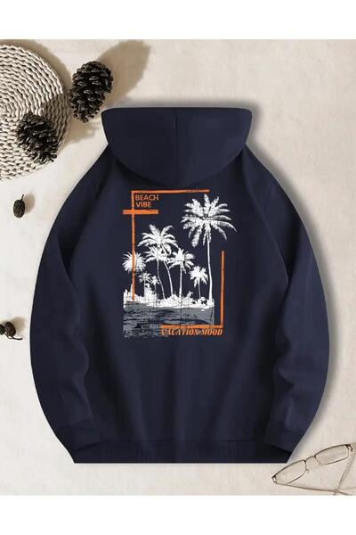 caddekombin سويت شيرت بغطاء للرأس مزين بجيبين من خيوط الترفيه