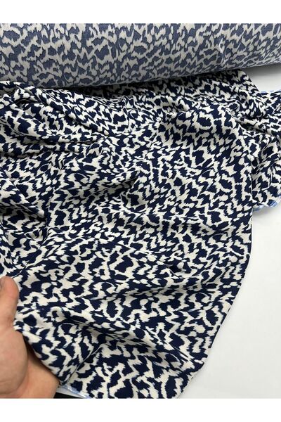 Kumaş Sevdası Desenli Viskon Kumaş Eni 150cm Elbise Gömlek Tunik vb Polyester İçermez,İç Göstermez ,Dökümlüdür