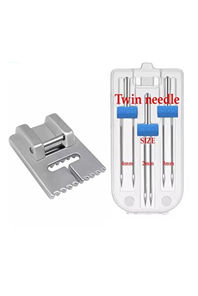 Swart ZETİNA SİNGER BEKO ZETİNA JANOME PFAFF MAKİNA (2mm-3mm-4mm çift iğne se...