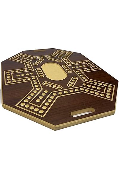 ALBADER , 6 Persons Jackaroo Wooden Board Game For 6 Players With 2 Deck Of Cards & 16 Marbles