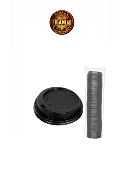 figanlar ambalaj 1,000Pcs 7 oz Black Cup Lid Hot Drink Lid