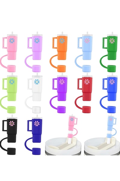 Yenigeldi Stanley Quencher 4 Pieces Straw Caps (Available in White, Pink, and Red) Straw Stopper