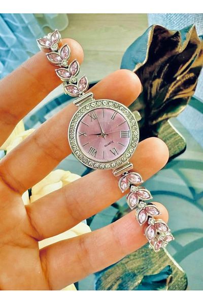 pullmarkt Ottoman Series - Tulip Pattern Cord Women's Wristwatch