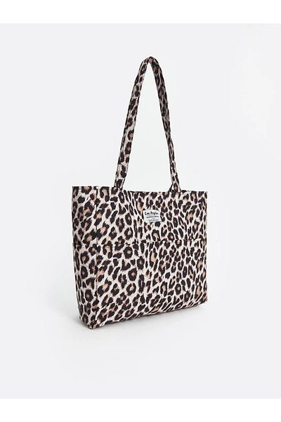 LC Waikiki Lcw Accessories Brown Leopard Print Women's Shoulder Bag
