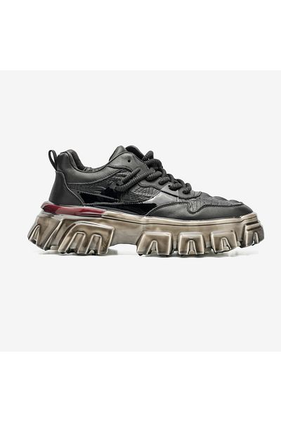 Guja Tenis pentru bărbați cu talpă înaltă din piele Embos