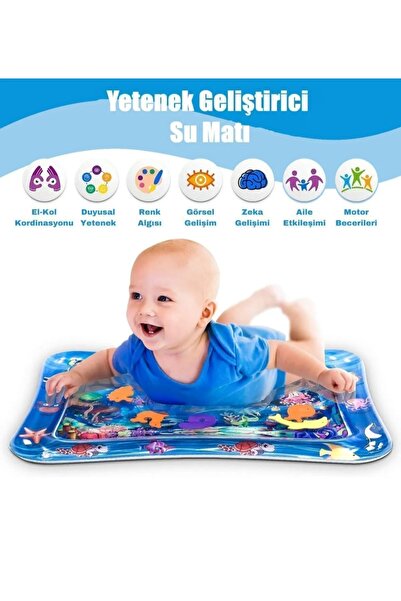 Happy Toys Bebek, evcil hayvan  yetenek  geliştirici harika su oyun matı