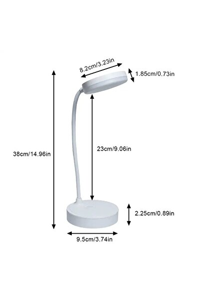 Wonderlust Dokunmatik Okuma Işığı 18 Led 3 Kademli Masa Lambası Beyaz
