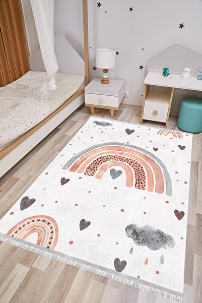 MUBO Kaymaz Tabanlı Yıkanabilir Antibakteriyel Dijital Baskı Çocuk Odası Halısı