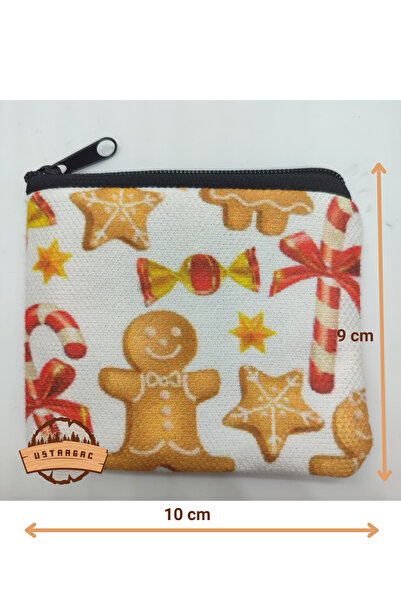 ustaagac - Bez Mini Cüzdan -  Bozuk Para, Kartlık - Kurabiye Adam