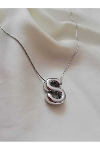 Judas Takı قلادة جديدة على شكل حرف بالون مع سلسلة فولاذية فضية