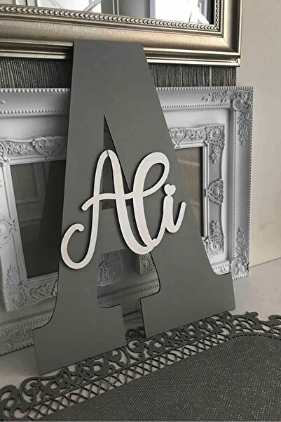 AHWART Çocuk Ve Bebek Odası Harf ve İsim Kapı Ve Duvar Süsü Pano Isimlik (kiş...