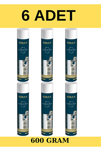 Sibax Ns66 Poliüretan Dolgu Köpüğü 600 gr 6 ADET