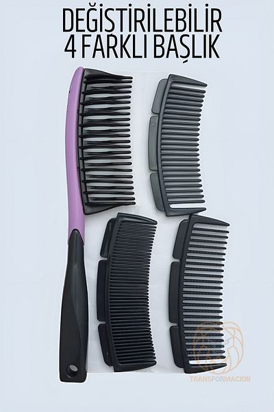 Transformacion 4 Prongs Replaceable Head Comb 721038