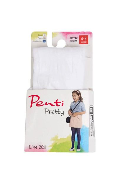 Penti Бели чорапогащи с шарка