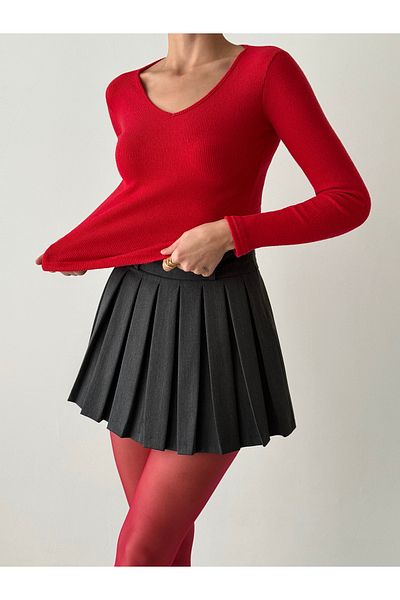 Friday Mood Women's V-Neck Soft Blouse