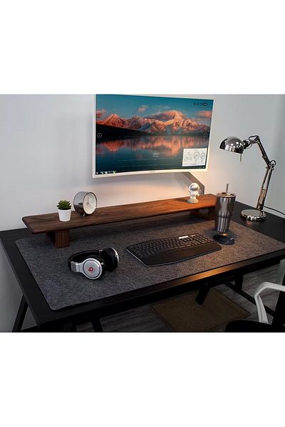 Next Craft Σκούρο Γκρι Mouse Pad Organizer Felt Mat - 90x48 cm