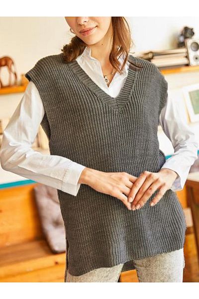 YUGA KNİTTİNG Selanic Knitted Knitted Women's Suiter 75 cm