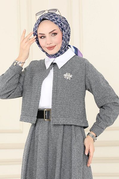 Esre Store 1555 - Set Hijab cu fusta