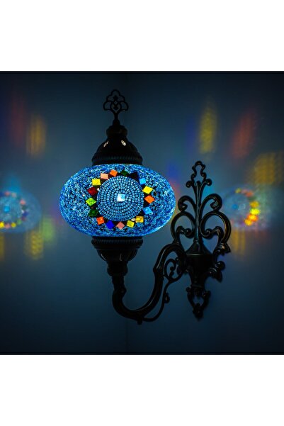 mosland home Dekoratif Mozaik Aplik Otantik Gece Lambası El Yapımı Mozaik Bah...