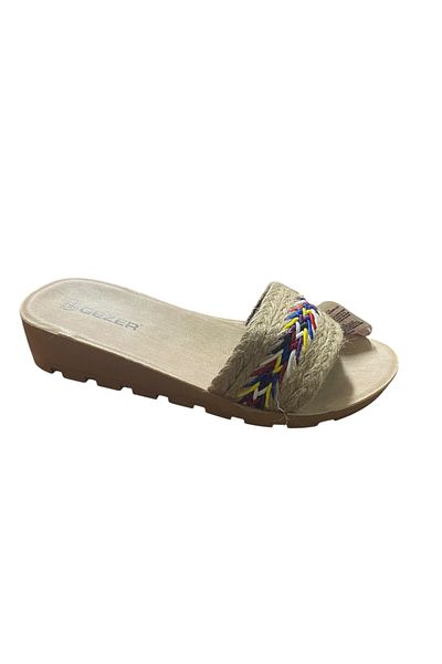 GEZER Konay 12743 House Straw Braid Slippers