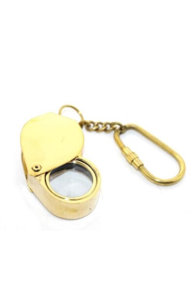 Generic Brand Brass Magnifying Glass Keychain