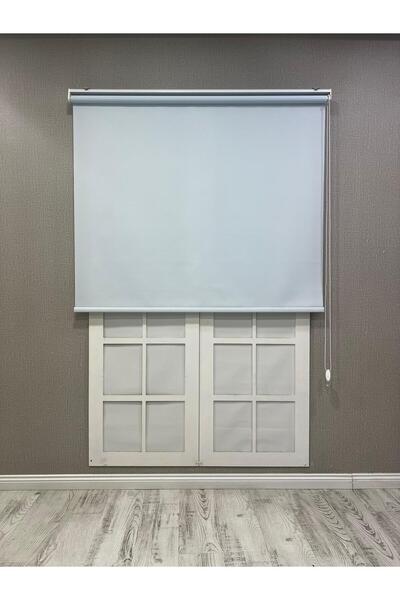 mep mekanik Donatti Güneşlik Düz Stor Perde İthal Mat Polyester Açık Mavi