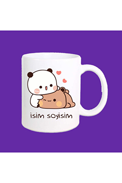 Ceymas Hediyelik Kişiye Özel Bubu Dudu Tasarımlı İsme Özel Baskılı Kupa Bardak