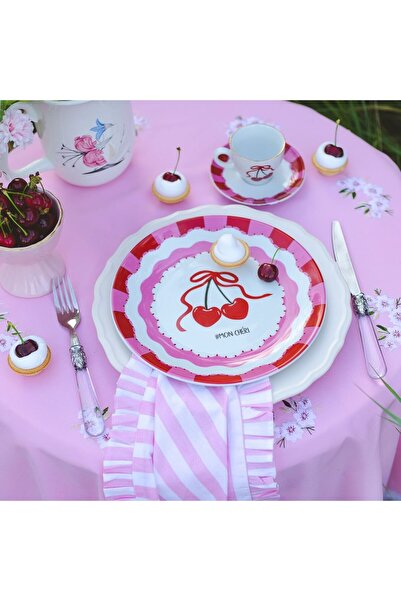 Vivas طبق الكرز القوس