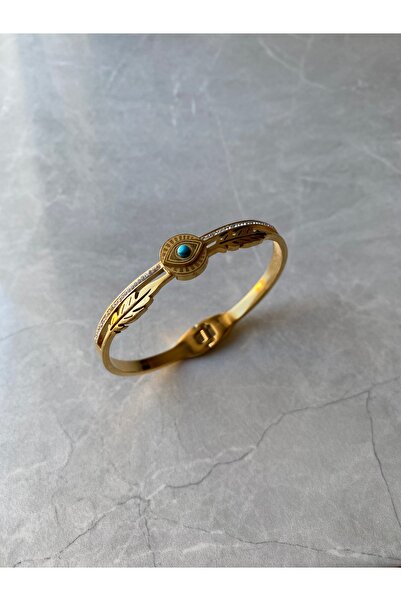 dltakicoo Steel Blue Zircon Stone Bracelet