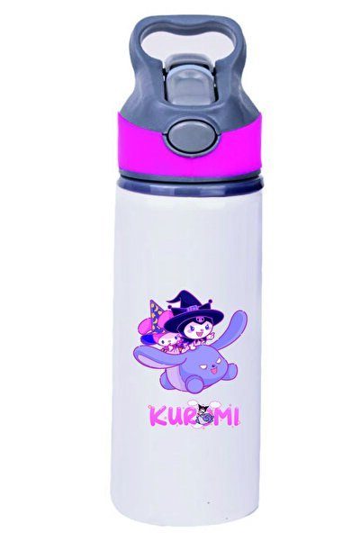 DKDZ SHOP زجاجة مياه معدنية مطبوعة من كورومي مع شفاطة - 012