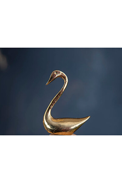 MIARIK DESIGN & DEKORASYON Kugu Dekoratif Hayvan, Yaprak Figürlü Metal Obje A...