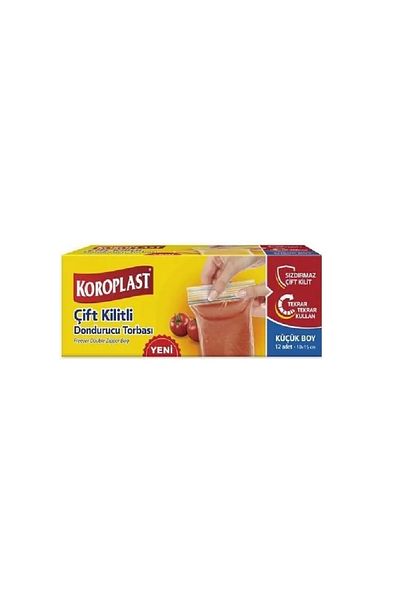 Koroplast Double Lock Freezer Bag Small Size 10 X 15 cm 12 Li X 5 Pieces