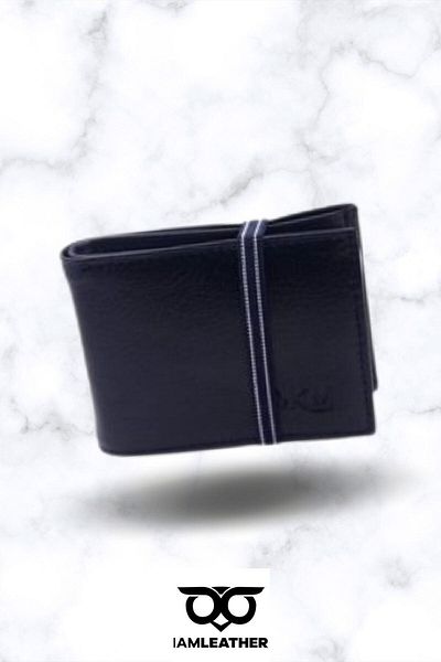 IAMLEATHER Leather Wallet with Transparent Card Holder and Cash Money Compartment