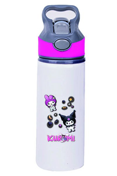 DKDZ SHOP زجاجة مياه معدنية مطبوعة من كورومي مع شفاطة - 002