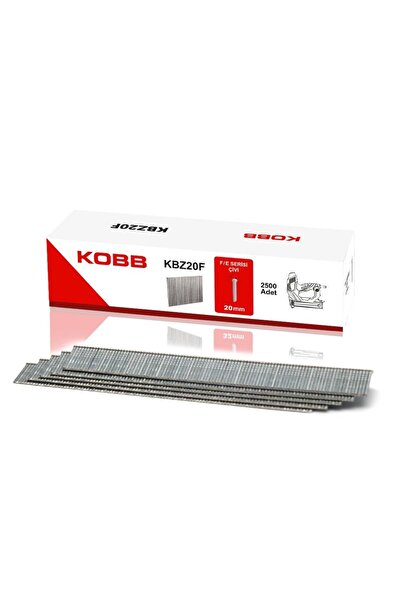 KOBB KBZ20F 20mm 2500 Adet F/E/J/8 Serisi Ağır Hizmet Tipi Kesik Başlı Çivi