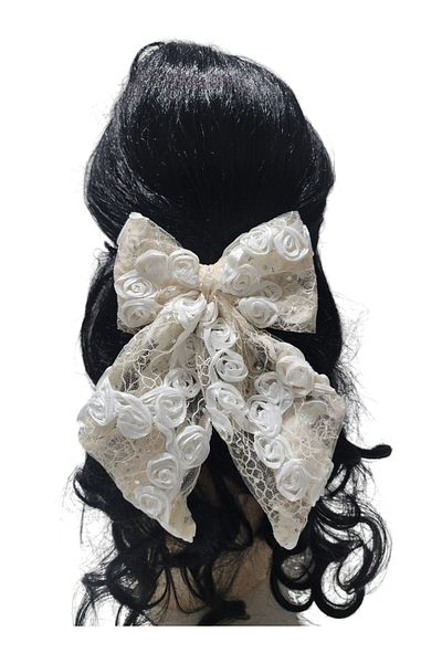 ARBABAG&ACCESSORY PANGILĂ DE ȚESĂTURĂ GUipură DETALIE ROSE MODEL FUNDĂ CLIP FEMEIE CATARAMĂ